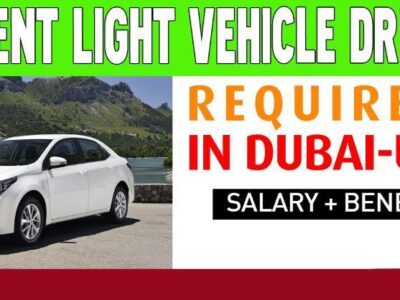 Urgent Light Vehicle Driver Required in Dubai